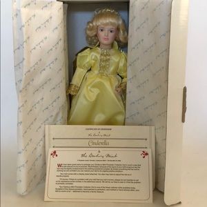 Danbury Mint Cinderella Doll 12 “ Porcelain - New In Box & highly collectible
